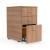 3-Drawer Desk Height Pedestal w/Metal Runners & Filing Drawer