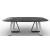 Sunshine W78.7-inch Ceramic/Metal Customizable Elliptical Dining Table
