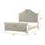 Jasmine King Size Bed with Faux Leather Upholstery & LED Lighting