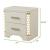 Jasmine Wood Veneer Nightstand with LED Lighting
