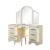 Jasmine 5-Drawer Wood Veneer Vanity Set with LED Lighting