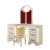 Jasmine 5-Drawer Wood Veneer Vanity Set with LED Lighting