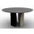 Twins W55.1-inch Ceramic/Metal Customizable Round Dining Table