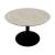 Balance W47.2-inch Ceramic/Metal Customizable Round Dining Table