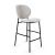 Inès Fabric/Metal Customizable Counter Stool