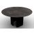 Twins W55.1-inch Ceramic/Metal Customizable Round Dining Table