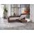 Vision Chenille Fabric L-Shaped Reversible Sectional Sleeper Sofa