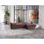 Vision Chenille Fabric L-Shaped Reversible Sectional Sleeper Sofa