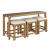 Jetson Rectangular Wood Bar Console w/3 Stools