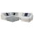 SM Polaris Fabric U-Shaped Sectional Sofa