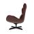 Lazy Metal/Leather Lounge Armchair