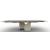 Twins Metal/Ceramic Rectangular Extendable Dining Table