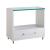 Peony Wood Glass Top Nightstand w/Drawer