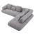 Savannah Fabric Sectional Sofa w/Right Hand Facing Chaise