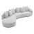 Hamilton Boucle Fabric Sectional Sofa