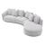 Hamilton Fabric Sectional Sofa w/Right Hand Facing Chaise