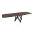 Cartesio W118.1-inch Ceramic/Metal/Wood Customizable Elliptical Dining Table