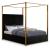 Jones Velvet King Size Canopy Bed