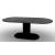 Cameo W78.7-inch Ceramic/Metal/Wood Customizable Oval Dining Table