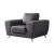 Julie Top Grain Leather Match Chair