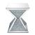 Noralie 84902 Mirrored/Faux Diamonds End Table, Square