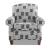 Marie Fabric Rolled Arm Accent Chair