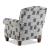 Marie Fabric Rolled Arm Accent Chair