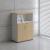 Basic Office Half-Bookcase w/Lockable Doors & Open Shelves