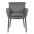 Kani Steel/Leather Dining Armchair