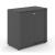 Uni Slide Office Lockable Cabinet w/Sliding Doors & 4 Shelves