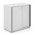 Uni Slide Office Lockable Cabinet w/Sliding Doors & 4 Shelves