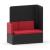 KAIVA Modular Large Seat w/Left Backrest & High Right Screen