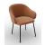 Holly Fab Fabric/Metal Customizable Dining Armchair