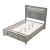 Kenzo Wood Veneer Bed with Storage Drawers & LED Lighting