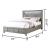 Kenzo Wood Veneer Bed with Storage Drawers & LED Lighting