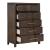 Kenzo 5-Drawer Wood Veneer Chest