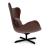 Lazy Metal/Leather Lounge Armchair