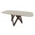 Cartesio W78.7-inch Ceramic/Metal/Wood Customizable Elliptical Dining Table