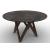 Cartesio W62.9-inch Ceramic/Metal/Wood Customizable Round Dining Table