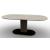 Cameo W78.7-inch Ceramic/Metal/Wood Customizable Oval Dining Table