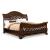 SM King Arthur PU/Wood Tufted Sleigh Bedroom Set