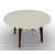 Abrey Wood/Ceramic Round Dining Table