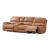 Hailey Leather/PVC Reclining Modular Loveseat