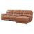 Hailey Leather/PVC Reclining Modular Sofa Chaise