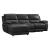 Hailey Leather/PVC Reclining Sofa with Left Chaise