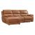 Hailey Leather/PVC Reclining Sofa with Left Chaise
