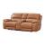 Hailey Leather/PVC Reclining Modular Loveseat