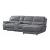 Hailey Leather/PVC Reclining Modular Sofa Chaise