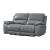 Hailey Leather/PVC Reclining Modular Loveseat