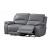 Hailey Leather/PVC Reclining Loveseat